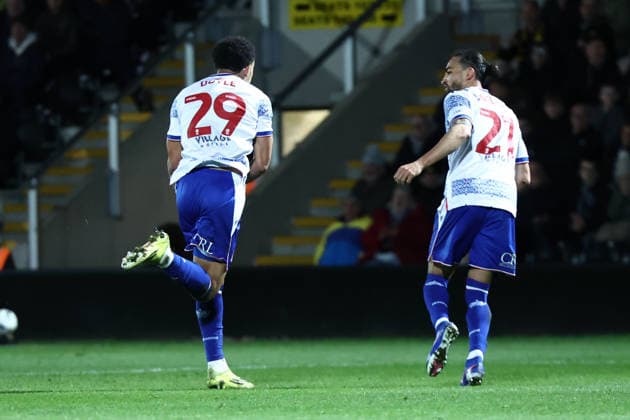 Burton Albion v Reading, EFL Sky Bet League 1 GOAL 1-1 Reading midfielder Kamari Doyle (on loan from Brighton & Hove Albion) (29) turns to celebrate scoring the equaliser during the EFL Sky Bet League 1 match between Burton Albion and Reading at the Pirelli Stadium, Burton upon Trent, UK on 17 March 2026. Burton upon Trent Pirelli Stadium Staffordshire UK Editorial use only DataCo restrictions apply See www.football-dataco.com , Copyright: xJohnxMallettx PSI-23912-0038