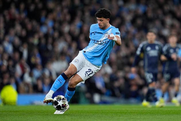 March 17, 2026, Manchester, Manchester, England: Matheus Nunes of Manchester City in action during the UEFA Champions League 2025 26 Round of 16 Second Leg match between Manchester City and Real Madrid C.F. at Etihad Stadium on March 17, 2026, in Manchester, England. Manchester England - ZUMAa181 20260317_zaa_a181_166 Copyright: xDennisxAgyemanx