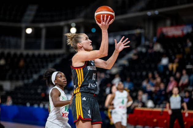 Basketball Villeurbanne 17.03.2026 Wommen™s Basketball World Cup 2026 Qualifying Tournament Nigeria (NIG) - Deutschland (GER) Leonie Fiebich (Deutschland, No.13)