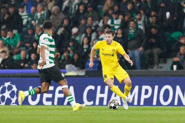 Fredrik Bjorkan seen during UEFA Champions League Round of 16 game between teams of Sporting CP and FK Bodo Glimt at Estadio Jose Alvalade (Maciej Rogowski Ball Raw Images) Lisbon Estadio Jose Alvalade Portugal Copyright: xMaciejxRogowskix maciejrogowski_sporting_bodo_2526_ROG1039