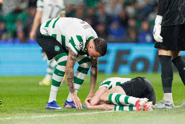 Zeno Debast seen during UEFA Champions League Round of 16 game between teams of Sporting CP and FK Bodo Glimt at Estadio Jose Alvalade (Maciej Rogowski Ball Raw Images) Lisbon Estadio Jose Alvalade Portugal Copyright: xMaciejxRogowskix maciejrogowski_sporting_bodo_2526_ROG1332