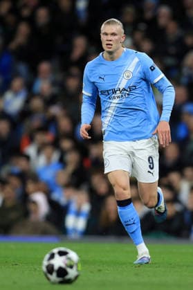 17th March 2026; Etihad Stadium, Manchester, England; UEFA Champions League Football, Manchester City versus Real Madrid; Erling Haaland of Manchester City  DavidxBlunsden Content restricted for UK based newspaper