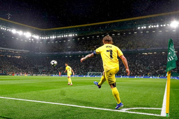 Patrick Berg of Bodo Glimt in action during the UEFA Champions League, Last 16, second-leg football match between Sporting Clube de Portugal vs Bodo Glimt at Estadio Jose Alvalade on March 17, 2026 in Lisbon, Portugal. UEFA Champions League - Sporting CP vs Bodo Glimt (Valter Gouveia SPP) Copyright: xValterxGouveia SPPx spp-en-VaGo-_MG_8490
