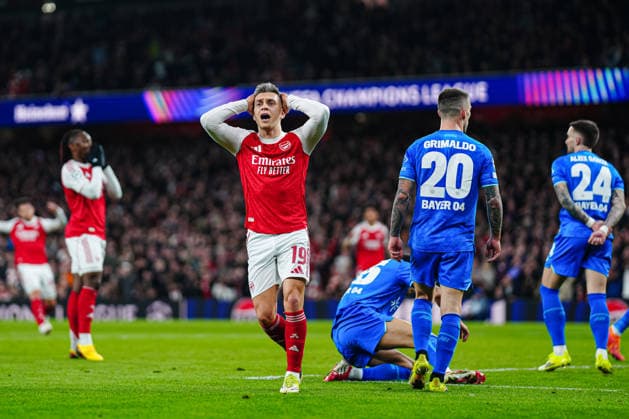 Viktor Gyökeres (FC Arsenal, 14) nach verpasstem Torschuss Torchance ENG, FC Arsenal vs. Bayer 04 Leverkusen, Fussball, UEFA Champions League, Achtelfinale, Spielzeit 2025 2026, 17.03.2026 ENG, FC Arsenal vs. Bayer 04 Leverkusen, Fussball, UEFA Champions League, Achtelfinale, Spielzeit 2025 2026, 17.03.2026 London Copyright: xEibner-Pressefoto MarcelxvonxFehrnx EP_MFN