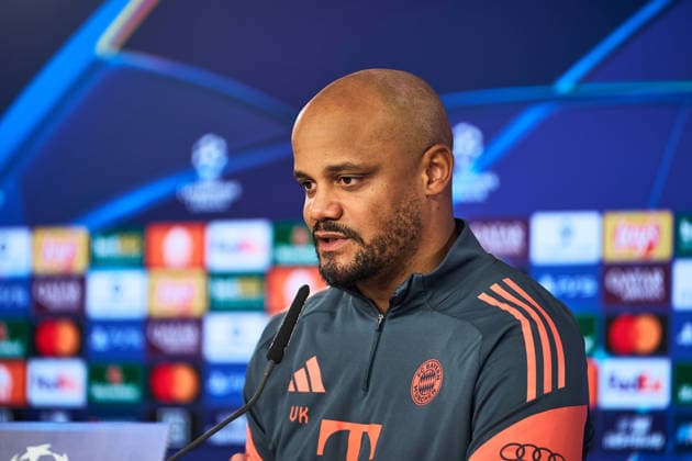 Pressekonferenz FC Bayern München Fußball UEFA Champions League Pressekonferenz FC Bayern München am 17.03.2026 auf dem Trainingsgelände an der Säbener Straße in München Vincent Kompany ( Trainer Cheftrainer München ) Foto: Photo by FC Bayern München via REVIERFOTO München Trainingsgelände an der Säbene Bayern Deutschland