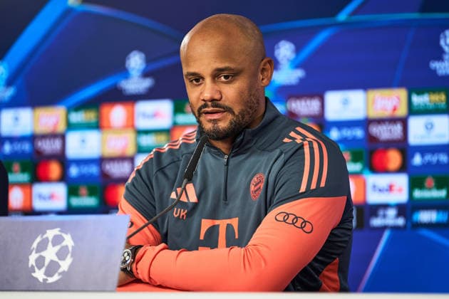 Pressekonferenz FC Bayern München Fußball UEFA Champions League Pressekonferenz FC Bayern München am 17.03.2026 auf dem Trainingsgelände an der Säbener Straße in München Vincent Kompany ( Trainer Cheftrainer München ) Foto: Photo by FC Bayern München via REVIERFOTO München Trainingsgelände an der Säbene Bayern Deutschland