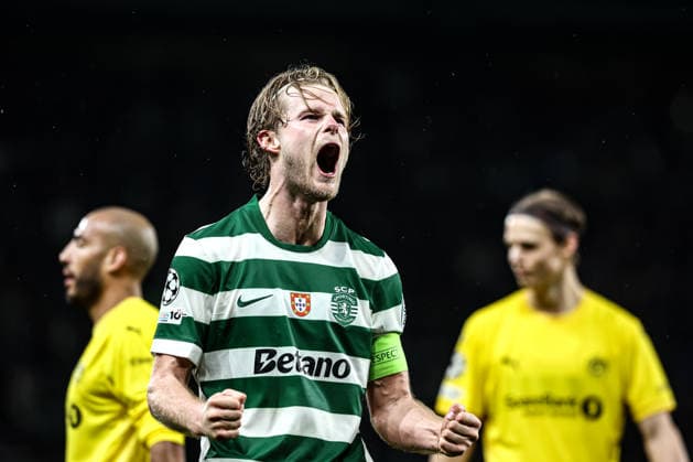 Lisbon, 17 03 2026 Tonight, the Sporting Clube de Portugal team hosted Bodo Glimt for the second-leg match of the Champions League Round of 16 at the JosÃ Alvalade Stadium in Lisbon. Morten Hjulmand do Sporting CP (Mario Vasa) NI20260317MARIOVASA0030 Lisboa Estadio JosÃ Alvalade Portugal Copyright: x xMarioxVasax