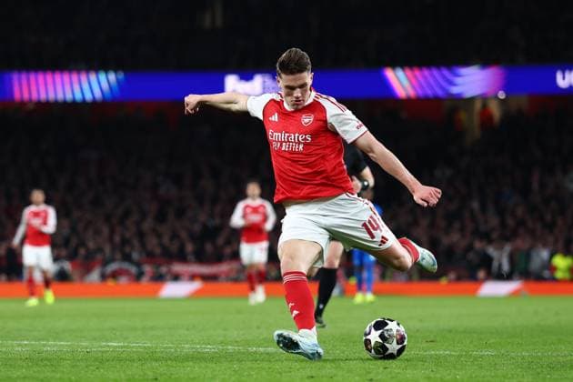 Viktor Gyokeres of Arsenal Arsenal v Bayer 04 Leverkusen, UEFA Champions League, Round of 16, Second Leg, Football, Emirates Stadium, London, UK - 17 Mar 2026London Emirates Stadium United Kingdom EDITORIAL USE ONLY No use with unauthorised audio, video, data, fixture lists, club league logos or live services. Online in-match use limited to 120 images, no video emulation. No use in betting, games or single club league player publications. Copyright: xSimonxDael Shutterstockx 16776376dp