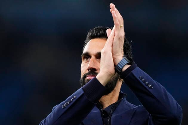 Manchester City FC v Real Madrid CF - UEFA Champions League 2025 26 Round of 16 Second Leg Alvaro Arbeloa head coach of Real Madrid celebrates the victory after winning the UEFA Champions League 2025 26 Round of 16 Second Leg match between Manchester City FC and Real Madrid CF at City of Manchester Stadium on March 17, 2026 in Manchester, United Kingdom. Manchester England United Kingdom  Copyright: xJosexBretonx originalFilename:bretonhernandez-manchest260317_npFh5.jpg