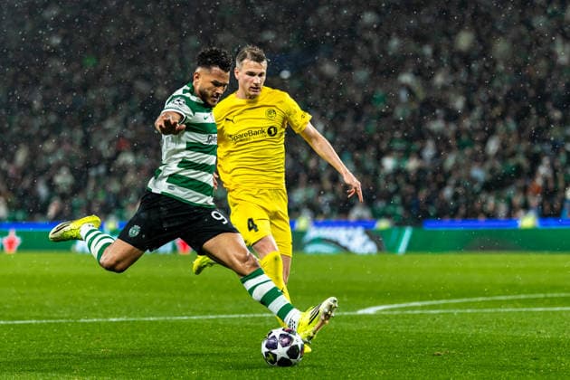 Uefa Champions League 2025-26 Sporting CP - FK Bodø Glimt Luis Suárez of Sporting goal assist during the UEFA Champions League 2025-26 League Round of 16, 2nd Leg match between Sporting CP and FK Bodø Glimt on Tuesday 17 March 2026 in Lisbon, Portugal Copyright: HMBxMedia CarlosxSilva