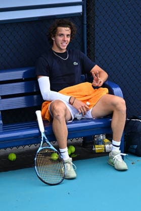 Itau Miami Open Arthur Cazaux (FRA) during practice at the Tau Miami Open in Miami , USA, on March 17, 2026. Photo by Corinne Dubreuil ABACAPRESS.COM Miami United States  Copyright: xDubreuilxCorinne ABACAx