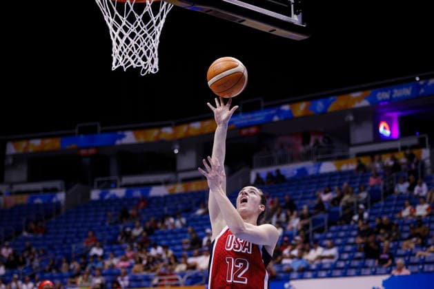 2026 World Cup Qualifying Tournament - USA V Spain Caitlin Clark 12 of the United States plays during the game at the 2026 FIBA World Cup Qualifying Tournament between the United States and Spain in San Juan, Puerto Rico, on March 17, 2026, at Coliseo Jose Miguel Agrelot. San Juan Puerto Rico  Copyright: xEdgardoxMedinax originalFilename:medinamillan-notitle260317_npozn.jpg