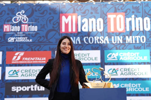 The trophy during the men s elite one-day Milano-Torino cycling race from Rho to Superga, Italy, Wednesday, March 18, 2026. - Cycling.  Copyright: xMassimoxPaolone LaPressex
