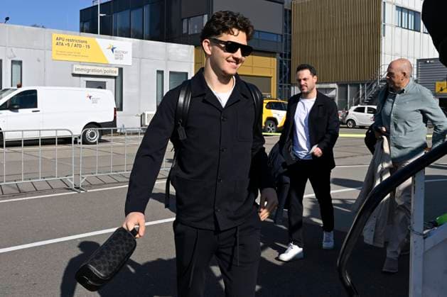 Freiburg v KRC Genk - UEFA Europa League Media Activities 18 03 2026 MAASTRICHT, BELGIUM - MARCH 18 : Karetsas Konstantinos midfielder of KRC Genk pictured at the Maastricht Aachen airport before departure for the UEFA Europa League 2025 26 round of 16 match second leg between Freiburg and KRC Genk on March 18, 2026 in Maastricht, Belgium, 18 03 2026 Maastricht Belgium  Copyright: xDhax