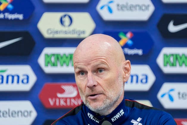 Men s national football team selection Oslo 20260318 National team manager Stale Solbakken presents the squad for the men s national team s private international matches against the Netherlands and Switzerland Photo Terje Pedersen NTB Oslo Norway EDITORIAL USE ONLY RESTRICTED USE FOR BETTING COMPANIES  Copyright: xTerjexPedersenx xNTBx