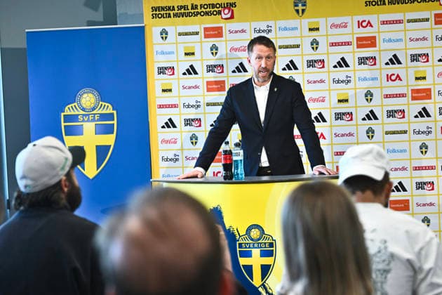 STOCKHOLM, SWEDEN 20260318 national team, Nationalteam captain Graham Potter presents the men s national team squad, Mannschaftsbild, Totale for the World Cup play-off. STOCKHOLM SWEDEN x10090x