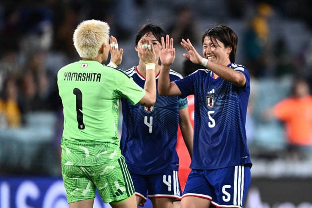 SOCCER ASIAN CUP WOMEN SOUTH KOREA JAPAN, Japan celebrate their win in the AFC Women s Asian Cup Semi Final 2 between Korea Republic and Japan at Stadium Australia in Sydney, Wednesday, March 18, 2026. ( NO ARCHIVING, EDITORIAL USE ONLY SYDNEY NEW SOUTH WALES AUSTRALIA  Copyright: xDANxHIMBRECHTSx 20260318188989604384
