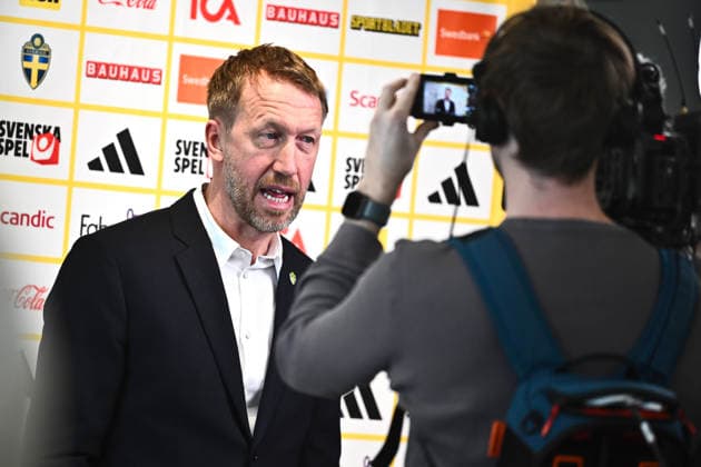 STOCKHOLM, SWEDEN 20260318 national team, Nationalteam captain Graham Potter presents the men s national team squad, Mannschaftsbild, Totale for the World Cup play-off. STOCKHOLM SWEDEN x10090x