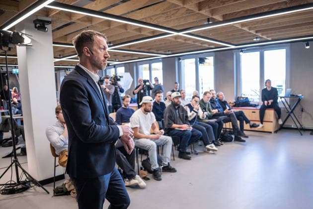 260318 Head coach Graham Potter of the Swedish men s national football team during a press conference, PK, Pressekonferenz on March 18, 2026 in Stockholm. Photo: Johanna Säll BILDBYRAN kod JL JL0601 fotboll football soccer fotball vm-kval kval FIFA World Cup, WM, Weltmeisterschaft, Fussball qualifier qualifier presskonferens press conference sverige sweden sverige a bbeng Copyright: JOHANNAxSÄLL BB260318BB346
