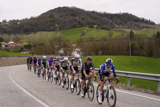 The race during the men s elite one-day Milano-Torino cycling race from Rho to Superga, Italy, Wednesday, March 18, 2026. - Cycling.  Copyright: xFabioxFerrari LaPressex