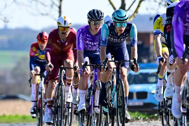 Danilith Nokere Koerse 2026 Cycling Race NOKERE, BELGIUM - MARCH 18 : Segaert Alec (BEL) of Bahrain - Victorious during the 79th edition of Danilith Nokere Koerse an UCI ProSeries 1.Pro one day cycling road race for Men Elite of km with start in Deinze and finish in Nokere on March 18, 2026 in Nokere, Belgium, 18 03 2026 ( Motordriver Danilith Nokere Koerse Cycling Race - Nokere Belgium  Copyright: xJanxDexMeuleneirx