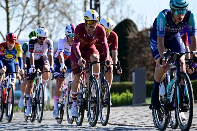 Danilith Nokere Koerse 2026 Cycling Race NOKERE, BELGIUM - MARCH 18 : Boardman Samuel (USA) of Modern Adventure Pro Cycling during the 79th edition of Danilith Nokere Koerse an UCI ProSeries 1.Pro one day cycling road race for Men Elite of km with start in Deinze and finish in Nokere on March 18, 2026 in Nokere, Belgium, 18 03 2026 ( Motordriver Danilith Nokere Koerse Cycling Race - Nokere Belgium  Copyright: xJanxDexMeuleneirx