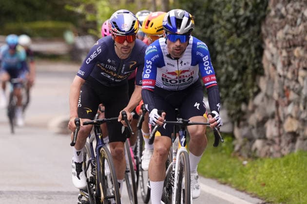 RogliÄ PrimoÅ¾ of Red Bull - Bora - Hansgrohe and Pidcock Thomas of Pinarello-q36.5 Pro Cycling Team during the men s elite one-day Milano-Torino cycling race from Rho to Superga, Italy, Wednesday, March 18, 2026. - Cycling.  Copyright: xFabioxFerrari LaPressex
