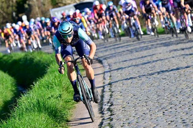 Danilith Nokere Koerse 2026 Cycling Race NOKERE, BELGIUM - MARCH 18 : Segaert Alec (BEL) of Bahrain - Victorious during the 79th edition of Danilith Nokere Koerse an UCI ProSeries 1.Pro one day cycling road race for Men Elite of km with start in Deinze and finish in Nokere on March 18, 2026 in Nokere, Belgium, 18 03 2026 ( Motordriver Danilith Nokere Koerse Cycling Race - Nokere Belgium  Copyright: xJanxDexMeuleneirx