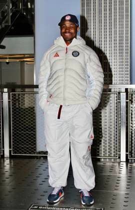 RECORD DATE NOT STATED Bryan Sosoo visits Empire State for photo opportunity. (SPO)Bryan Sosoo visits Empire State for photo opportunity. March 18, 2026, New York,USA: Bryan Sosoo visits the Empire State Building Observatory for a photo opportunity following his Olympic debut at the 2026 Milan Cortina Winter Olympics. Credit: Niyi Fote Thenews2 (Foto: Niyi Fote Thenews2 imago images) SPO  Copyright: xNiyixFotex