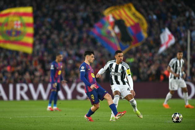 FC Barcelona, Barca v NEWCASTLE UNITED SPOTIFY CAMP NOU. BARCELONA. March 18, 2026 FC BARCELONA vs NEWCASTLE UNITED March 18, 2026 Pedri (8) of FC Barcelona during the soccer match corresponding to the round of 16 match of the UEFA Champions League between FC Barcelona and Newcastle United at Spotify Camp Nou in Barcelona, Spain. Barcelona ESP Copyright: xS.xRosx
