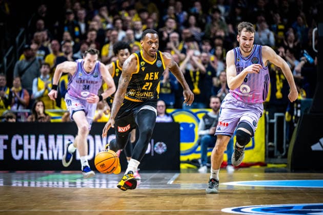 Basketball Berlin 18.03.2026 FIBA Champions League Round Of 16 Alba Berlin - AEK Athen James Nunnally (AEK Athen, No.21)