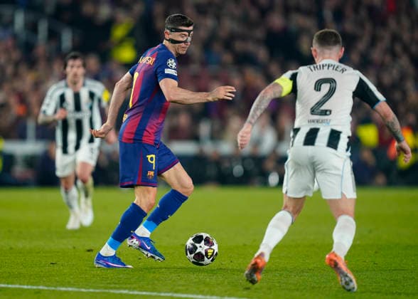 ESP: FC Barcelona, Barca - Newcastle. UEFA Champions League. Round of 8, second leg. Robert Lewandowski of FC Barcelona during the UEFA Champions League match, match day Round of 8, second leg, between FC Barcelona and Newcastle, Spotify Camp Nou Stadium on March 18, 2026 in Barcelona, Spain. kpng Copyright: xSergioxRuizx xImagox PS_260318_BAR_NEW_042