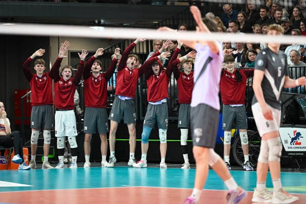 18.03.2026, xdobgx, Volleyball Volleyball Bundesliga VBL, SVG Lüneburg - VC Olympia Berlin v.l. Lüneburg