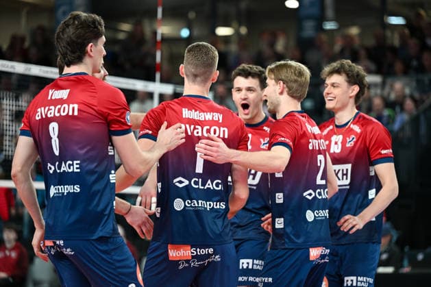 18.03.2026, xdobgx, Volleyball Volleyball Bundesliga VBL, SVG Lüneburg - VC Olympia Berlin v.l. Lüneburg