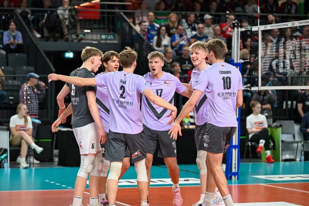 18.03.2026, xdobgx, Volleyball Volleyball Bundesliga VBL, SVG Lüneburg - VC Olympia Berlin v.l. Lüneburg