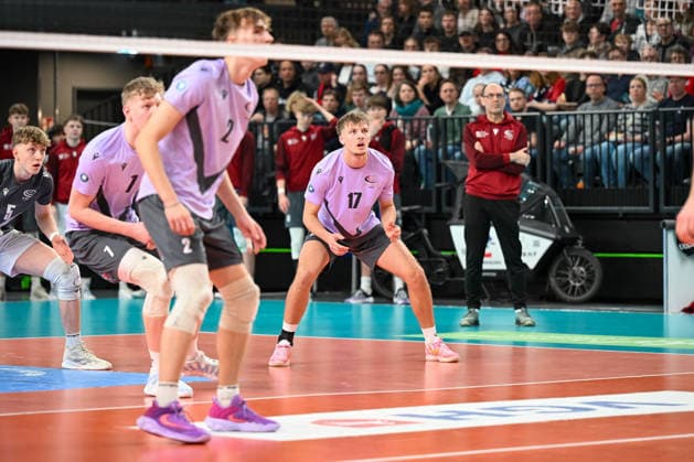 18.03.2026, xdobgx, Volleyball Volleyball Bundesliga VBL, SVG Lüneburg - VC Olympia Berlin v.l. Lüneburg
