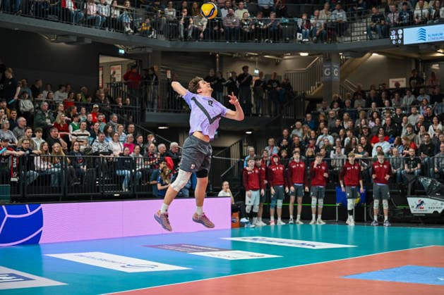 18.03.2026, xdobgx, Volleyball Volleyball Bundesliga VBL, SVG Lüneburg - VC Olympia Berlin v.l. Lüneburg