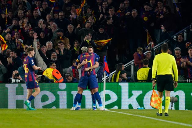 ESP: FC Barcelona, Barca - Newcastle. UEFA Champions League. Round of 8, second leg. Robert Lewandowski of FC Barcelona celebrates the 5-2 during the UEFA Champions League match, match day Round of 8, second leg, between FC Barcelona and Newcastle, Spotify Camp Nou Stadium on March 18, 2026 in Barcelona, Spain. kpng Copyright: xSergioxRuizx xImagox PS_260318_BAR_NEW_066