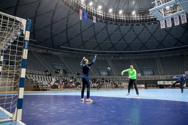 Croatia National Handball Team: training session Matej Mandic of Croatia during training session at The Kresimir Cosic Hall in Zadar, Croatia on March 18, 2026. ahead of internationl friendly match between Croatia and Switzerland.  SimexZelic PIXSELL
