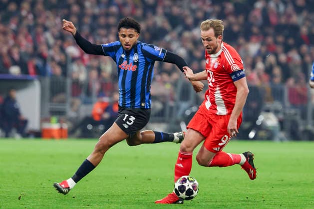 Ederson (Atalanta BC) und Harry Kane (FC Bayern Muenchen) kaempfen um den Ball, UEFA Champions League 2025 26 Round of 16 Second Leg, FC Bayern München v Atalanta BC, Football Arena Munich am 18. March 2026 in München, Deutschland. (Foto von Marco Steinbrenner DeFodi Images) Ederson (Atalanta BC) und Harry Kane (FC Bayern Muenchen) battle for the ball, UEFA Champions League 2025 26 Round of 16 Second Leg, FC Bayern München v Atalanta BC, Football Arena Munich, March 18, 2026 in Munich, Germany. (Photo by Marco Steinbrenner DeFodi Images) -