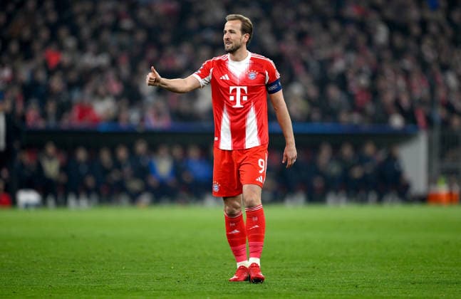 FUSSBALL CHAMPIONS LEAGUE SAISON 2025 2026 Achtelfinal Rueckspiel 18.03.2026 FC Bayern Muenchen - Atalanta Bergamo Harry Kane (FC Bayern Muenchen)