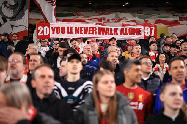 Football - UEFA Champions League - Round of 16 (2nd Leg) - Liverpool v Galatasaray 18th March 2026 - UEFA Champions League - Round of 16 (2nd Leg) - Liverpool v Galatasaray - Liverpool fans - Photo: Simon Stacpoole Offside. Liverpool UK Copyright: xSimonxStacpoolexOffside