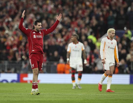 Liverpool v Galatsaray, UEFA Champions League, Round of 16, 2nd leg 18.03.26 Liverpool v Galatsaray, UEFA Champions League, Round of 16, 2nd leg Bradley Ormesher The Times Dominik Szoboszlai of Liverpool scores and celebrates scoring his teams first goal 1-0  Copyright: xBradleyxOrmesherx NINTCHDBPICT001067734292