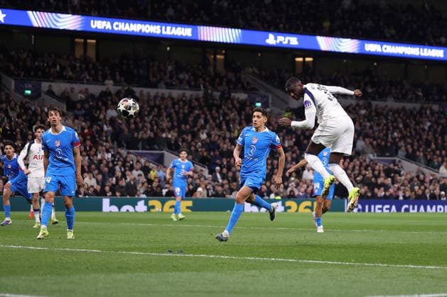 Tottenham Hotspur v Atletico De Madrid 18 March 2026, London - UEFA Champions League - Round Of 16 - Second Leg - Tottenham Hotspur v Atletico De Madrid - Randal Kolo Muani of Tottenham Hotspur scores the opening goal - Photo: Jacques Feeney Offside. London UK Copyright: xJacquesxFeeneyx xOffsidexOffside