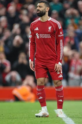 Liverpool FC v Galatasaray SK - UEFA Champions League 2025 26 Round of 16 Second Leg Mohamed Salah of Liverpool looks dejected after missing penalty during the UEFA Champions League 2025 26 Round of 16 Second Leg match between Liverpool FC and Galatasaray SK at Anfield on March 18, 2026 in Liverpool, England. WARNING! This Photograph May Only Be Used For Newspaper And Or Magazine Editorial Purposes. May Not Be Used For Publications Involving 1 player, 1 Club Or 1 Competition Without Written Authorisation From Football DataCo Ltd. For Any Queries, Please Contact Football DataCo Ltd on +44 (0) 207 864 9121 Liverpool Anfield England United Kingdom Copyright: xAllstarxPicturexLibraryxLtdx