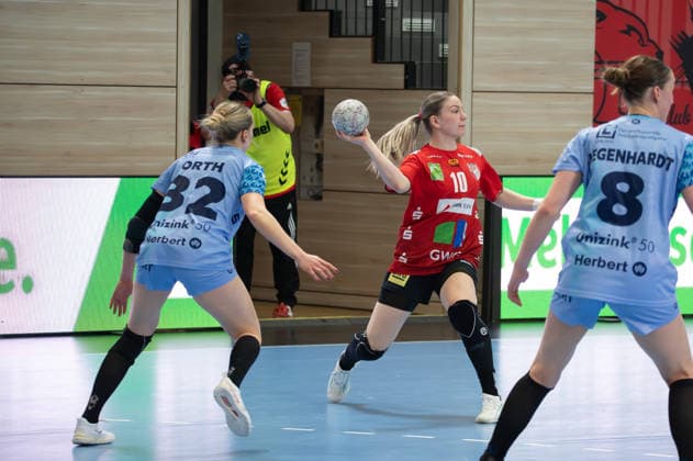Viktoria Marksteiner (Wildcats Halle Neustadt, 10) GER, SV Union Halle-Neustadt vs. HSG Bensheim Auerbach, Handball, Frauen, 1. Bundesliga, 20.Spieltag, Saison 2025 2026, 18.03.2026 GER, SV Union Halle-Neustadt vs. HSG Bensheim Auerbach, Handball, Frauen, 1. Bundesliga, 20.Spieltag, Saison 2025 2026, 18.03.2026 Halle Copyright: xEibner-Pressefoto HannesxKabelx EP_HKL