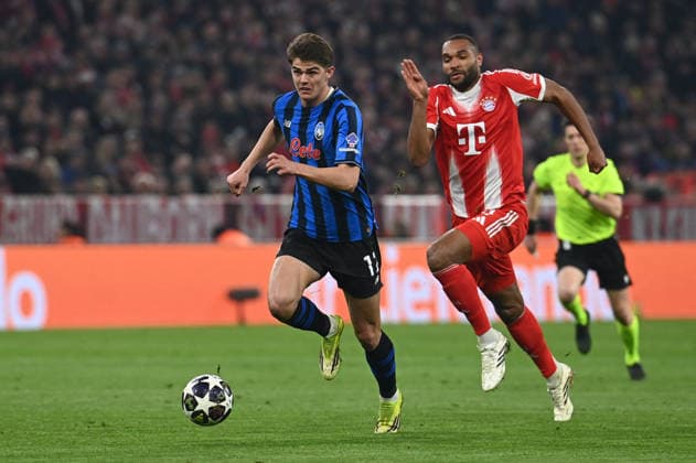 CALCIO - UEFA Champions League - FC Bayern Munchen vs Atalanta BC Charles De Ketelaere (Atalanta Bc) in action during FC Bayern Munchen vs Atalanta BC, UEFA Champions League football match in Munchen, Germany, March 18 2026 Munchen Germany  Copyright: xIPAxSport ABACAx