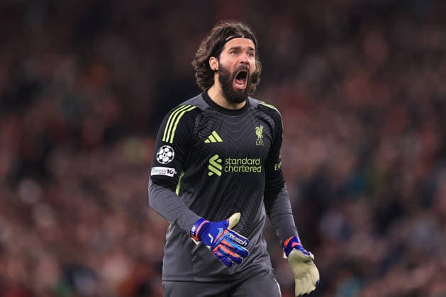 Football - UEFA Champions League - Round of 16 (2nd Leg) - Liverpool v Galatasaray 18th March 2026 - UEFA Champions League - Round of 16 (2nd Leg) - Liverpool v Galatasaray - Liverpool goalkeeper Alisson Becker - Photo: Simon Stacpoole Offside. Liverpool UK Copyright: xSimonxStacpoolexOffside