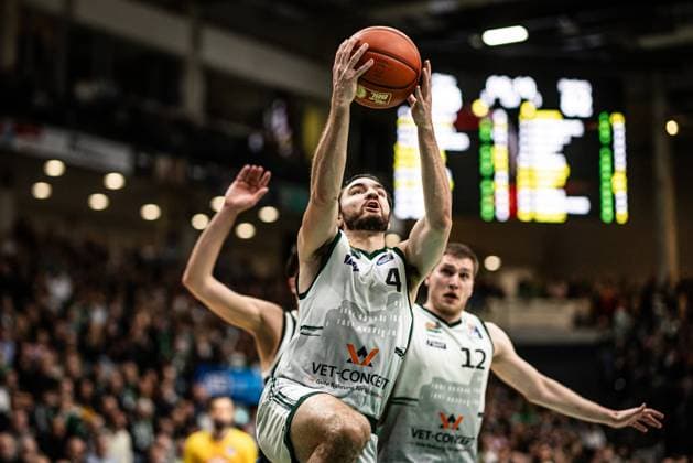 Clayton Guillozet (Gladiators Trier), Vet Concept Gladiators Trier vs Veolia Towers Hamburg, Basketball, easyCredit BBL, 25. Spieltag, Saison 2025 2026, 18.03.2026 Vet Concept Gladiators Trier vs Veolia Towers Hamburg, Basketball, easyCredit BBL, 25. Spieltag, Saison 2025 2026, 18.03.2026 Copyright: xEibner-Pressefoto AlexanderxNeisx EP_ANS