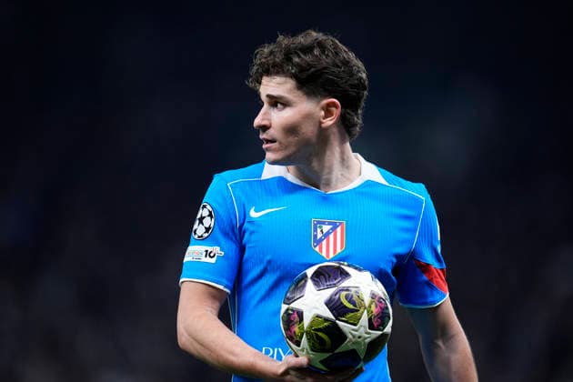 March 18, 2026, London, London, England: Julian Alvarez of Atletico de Madrid looks on during the UEFA Champions League 2025 26 Round of 16 Second Leg match between Tottenham Hotspur and Atletico de Madrid at Tottenham Hotspur Stadium on March 18, 2026, in London, England. Tottenham Hotspur V Atletico De Madrid - UEFA Champions League 2025 26 Round Of 16 Second Leg  - ZUMAa181 20260318_zaa_a181_204 Copyright: xDennisxAgyemanx